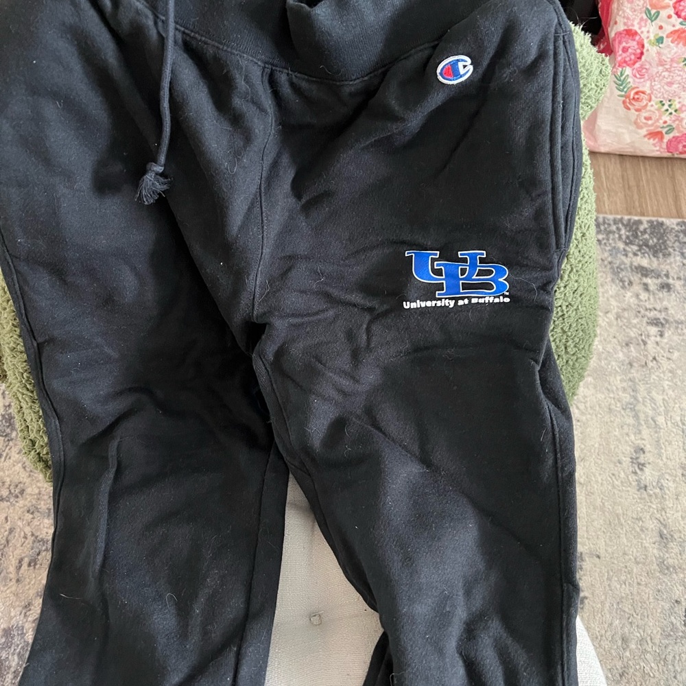 Champion Black Sweatpants university at Buffalo